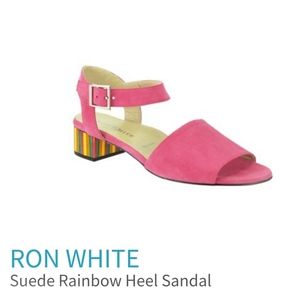 Ron White New Pink Suede Sandal, 37 (7)